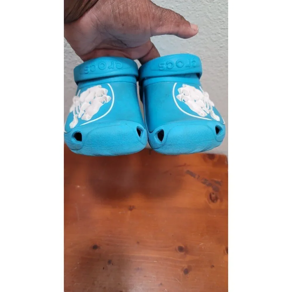 Crocs Youth J3 Aqua Dinosaur‎ Clogs Heel Strap Casual Relax